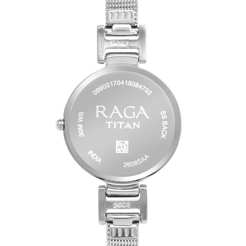 Titan Raga Viva Blue Dial Attractive Ladies Watch-  2608SM02